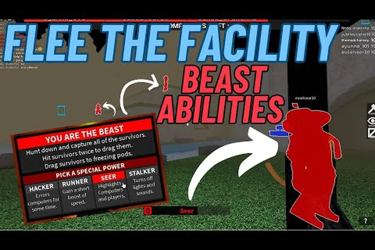 Flee the Facility Beast Ability Tips: Chases & Camps
